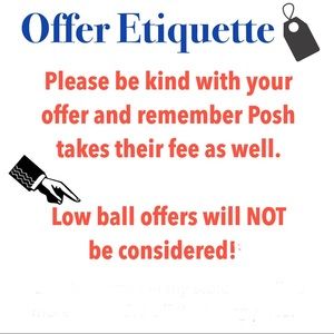 🔴 OFFER ETIQUETTE 🔴
